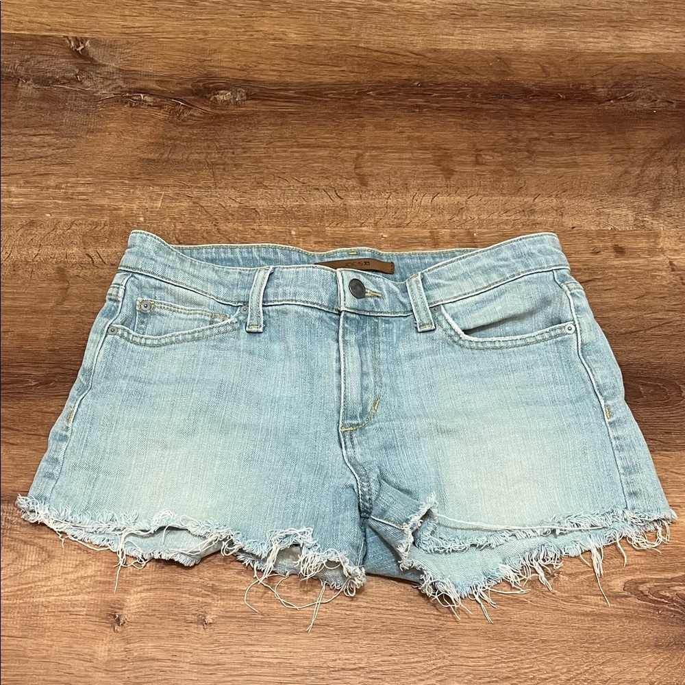 Joe’s Jeans Denim Frayed Hem Flower Women Shorts Size 26